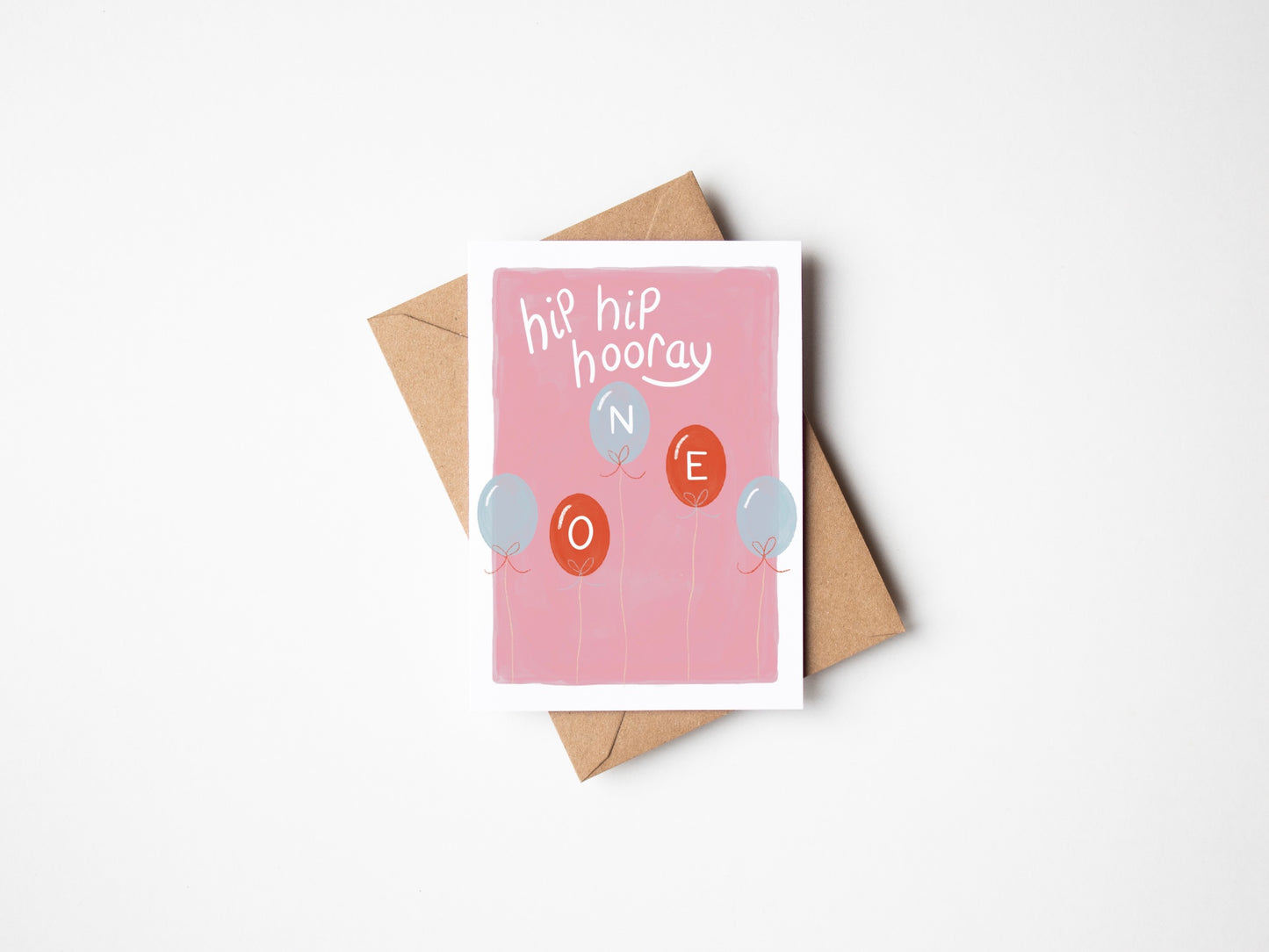 Hip Hip Hooray First Birthday Greeting Card