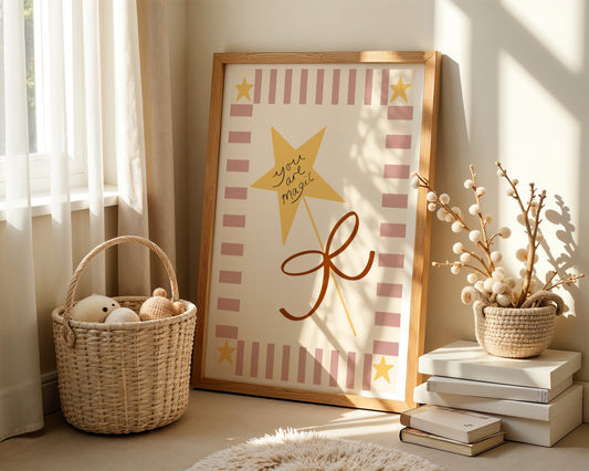 Pink You Are Magic Art Print