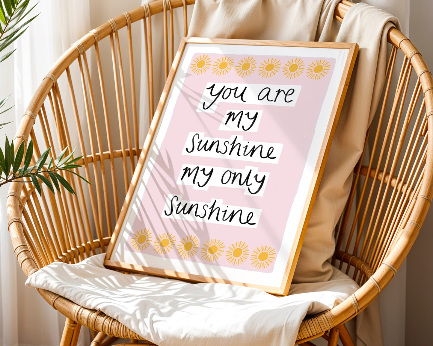 You Are My Sunshine Art Print