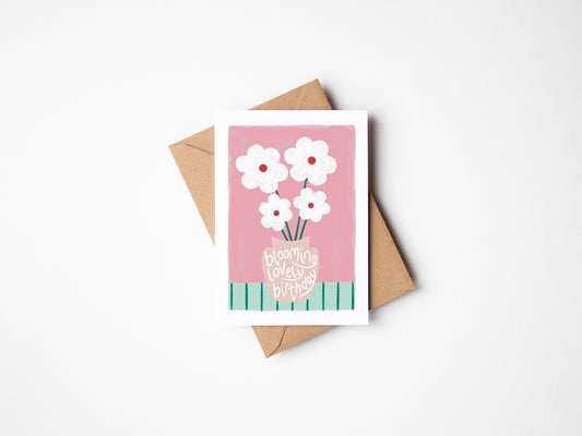 Blooming Lovely Birthday Greeting Card