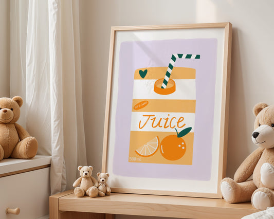 Orange Juice Art Print